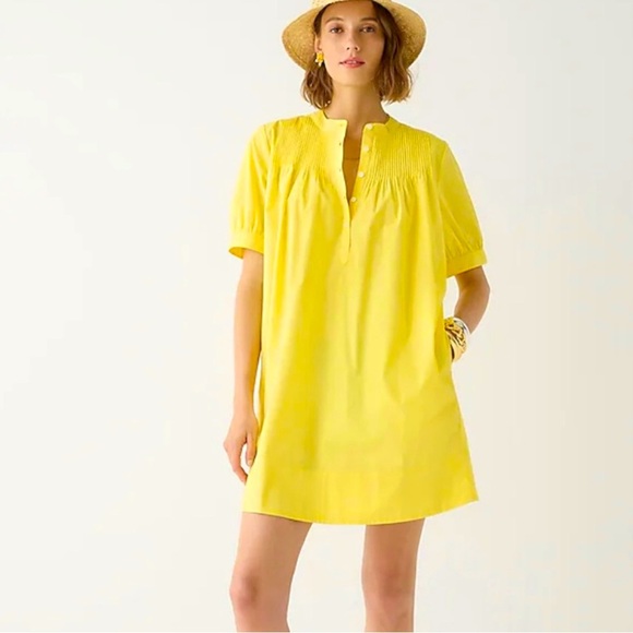 NWT JCrew Short-sleeve mini shirtdress in cotton poplin Size/ M
